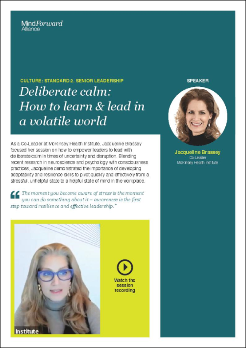 Deliberate calm - How to learn and lead in a volatile world Deliberate calm - How to learn and lead in a volatile world
