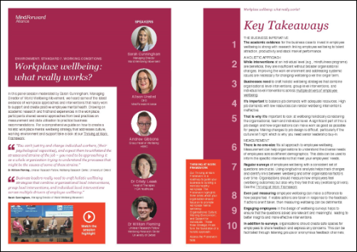 Workplace Wellbeing - What really works Workplace Wellbeing - What really works